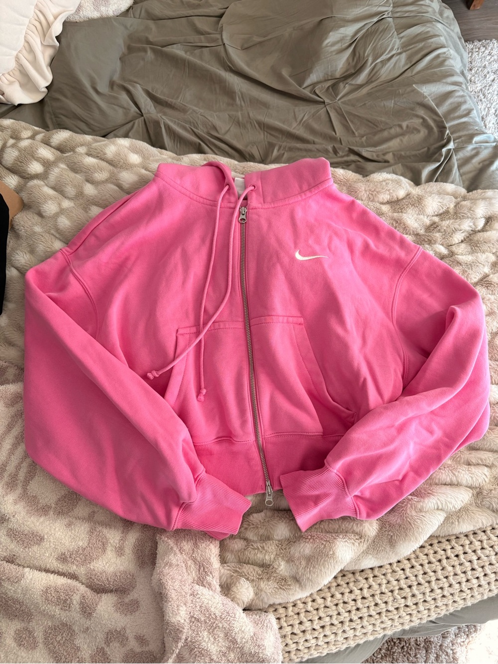 Nike Pink Full-Zip Hoodie